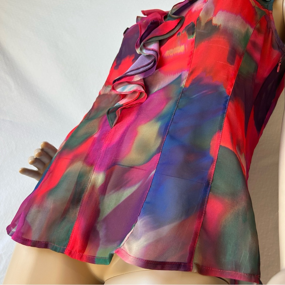 Multicolor Ruffled Express Top - Picture 3 of 9